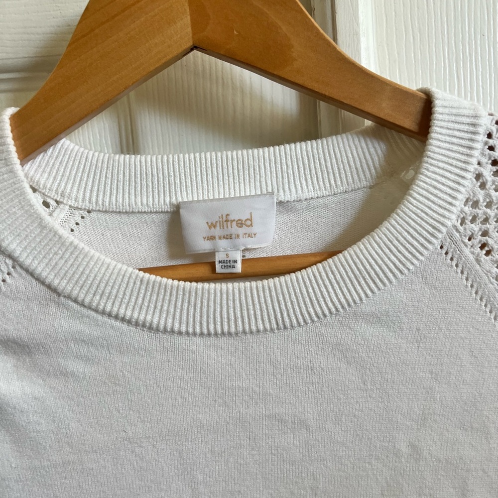 Wilfred Cream Knit Top with Crochet Detail - Picture 2 of 3